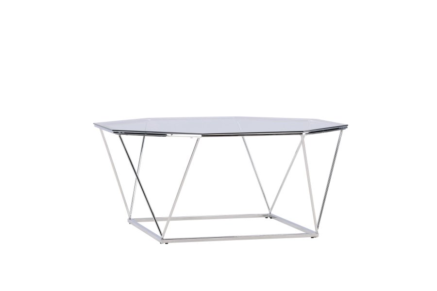 VENTURE DESIGN Österlen Sofabord Österlen Sofabord - Slv Krom / Klart glass