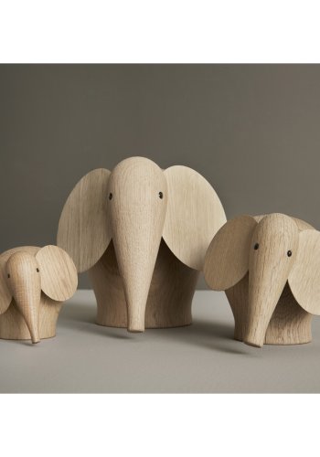 WOUD Nunu elefant liten - naturlig eik 