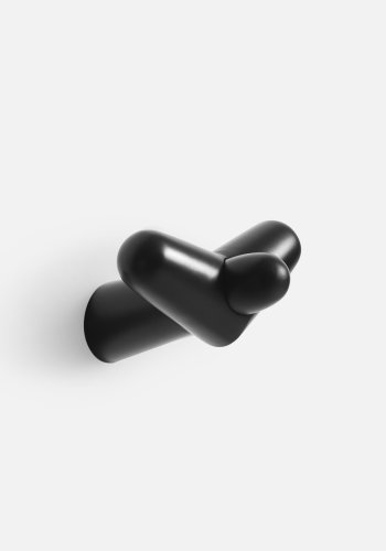 WOUD Tail wing knagg liten - svart eik