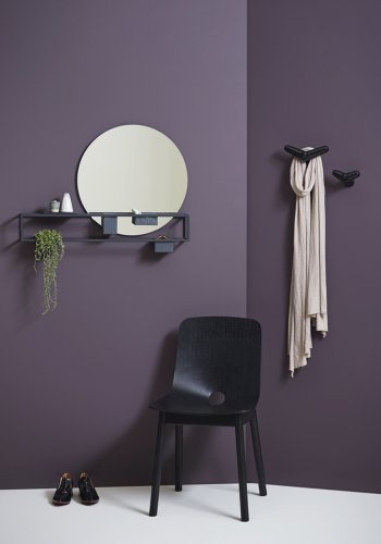 WOUD Tail wing knagg liten - svart eik