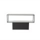 VENTURE DESIGN Maglehem konsollbord, m. hylle - grtt glass og sort metall (30x35)