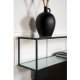 VENTURE DESIGN Maglehem konsollbord, m. hylle - grtt glass og sort metall (30x35)