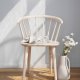ROWICO Carmen spisebordsstol - hvidpigmenteret gummitr, m. armln