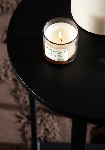 VENTURE DESIGN Lawton salongbord, rundt - svart MDF og svart stl (40)