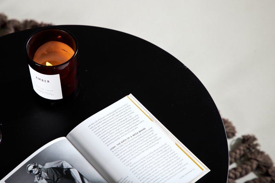 VENTURE DESIGN Lawton salongbord, rundt - svart MDF og svart stl (50)