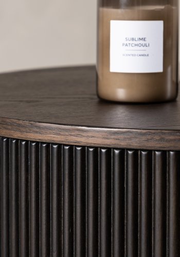 VENTURE DESIGN Bristol salongbord, rundt - mokka MDF/askefiner (60)