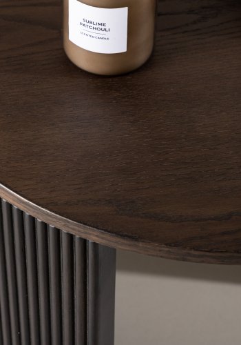 VENTURE DESIGN Bristol salongbord, rundt - mokka MDF/askefiner (60)