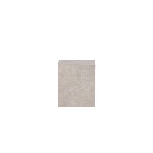 VENTURE DESIGN York High sofabord, kvadratisk - beige marmormnstret MDF (40x40)