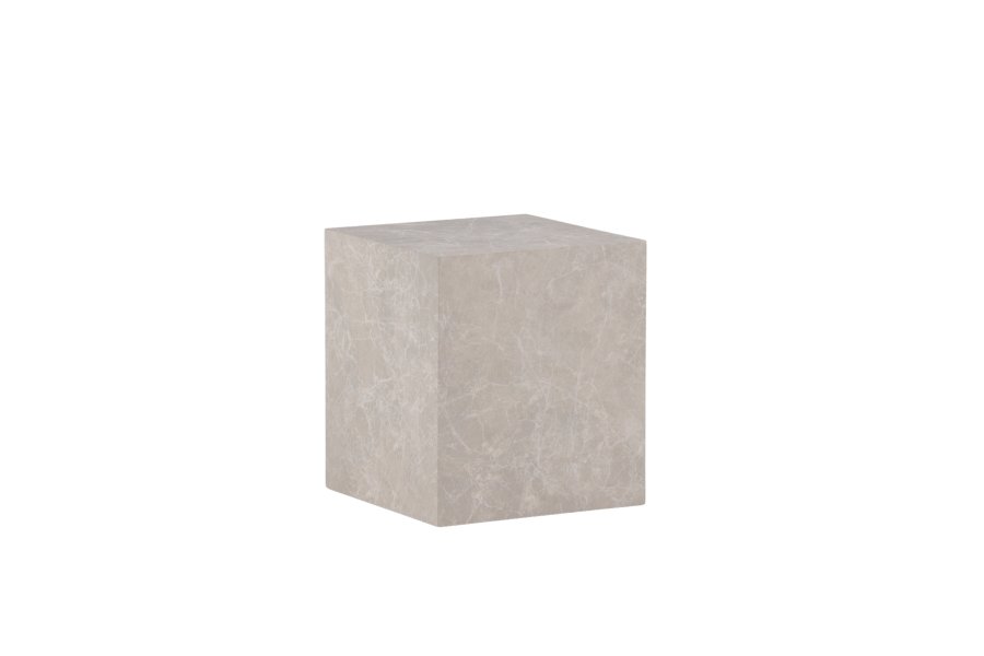 VENTURE DESIGN York Hyt salongbord, firkantet - beige marmormnster MDF (40x40)