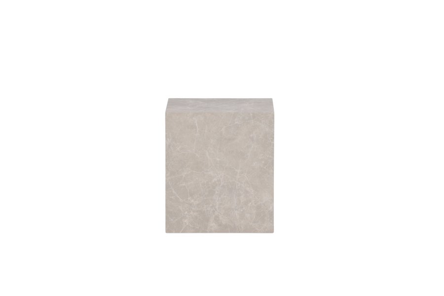 VENTURE DESIGN York Hyt salongbord, firkantet - beige marmormnster MDF (40x40)
