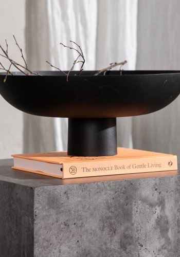 VENTURE DESIGN York Hyt salongbord, firkantet - mrkegr marmormnster MDF (40x40)