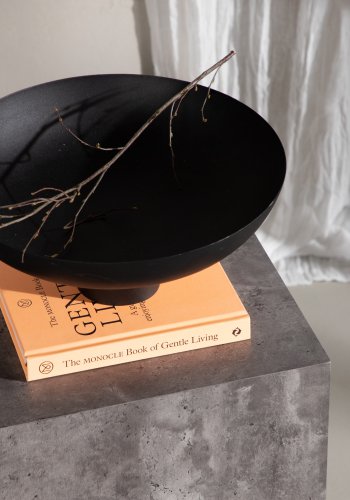 VENTURE DESIGN York Hyt salongbord, firkantet - mrkegr marmormnster MDF (40x40)