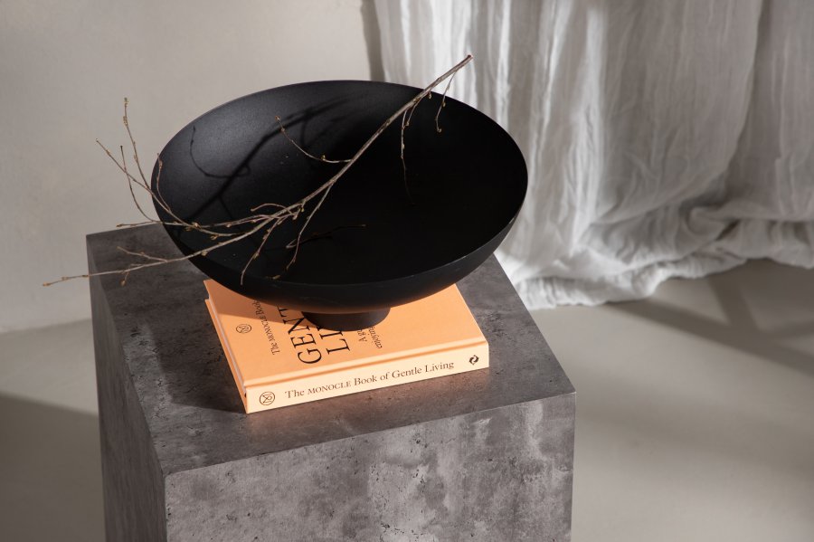 VENTURE DESIGN York Hyt salongbord, firkantet - mrkegr marmormnster MDF (40x40)