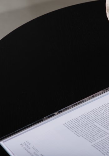 VENTURE DESIGN Olivia salongbord, rundt - svart finer (80)