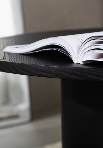 VENTURE DESIGN Olivia salongbord, rundt - svart finer (80)