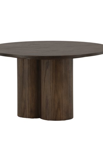 VENTURE DESIGN Olivia salongbord, rundt - mokkafiner (80)