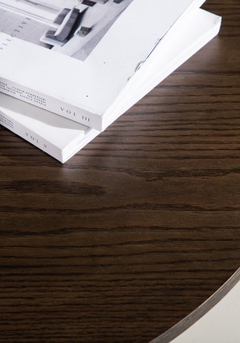 VENTURE DESIGN Olivia salongbord, rundt - mokkafiner (80)