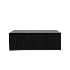 VENTURE DESIGN Lenox soffbord, fyrkantigt - svart MDF (90x90)