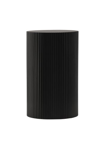 VENTURE DESIGN Lenox sidebord, rundt - svart MDF (30,5)