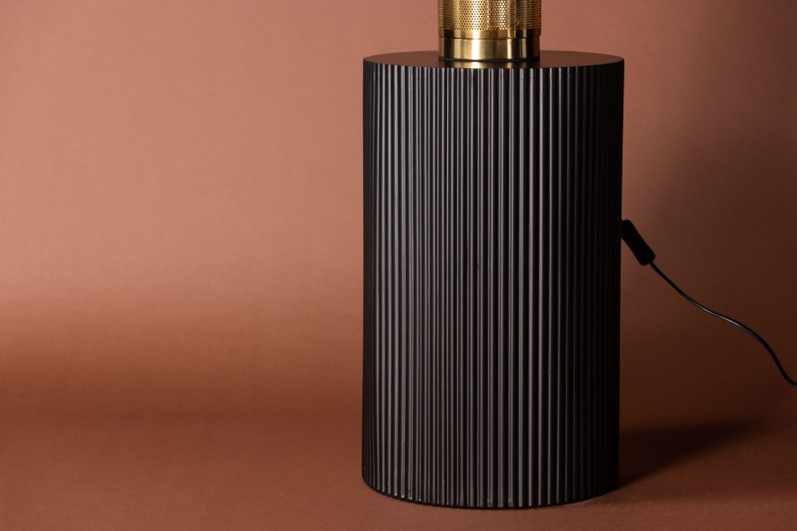 VENTURE DESIGN Lenox sidebord, rundt - svart MDF (30,5)