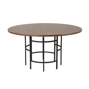 VENTURE DESIGN Copenhagen spisebord - brun MDF og sort metal (140)
