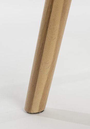 WHITE LABEL LIVING Vander benkekrakk, med fotsttte - naturlig eik