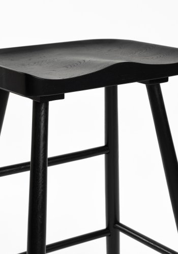 WHITE LABEL LIVING Vander benkestol, med fotsttte - naturlig eik