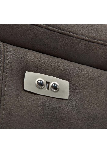 Selesta Sofa - grauer Stoff, hohe Rückenlehne, 2-Sitzer