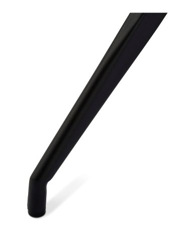 Isabel svingbar spisestol - svart/brunt kunstskinn, uten armlener