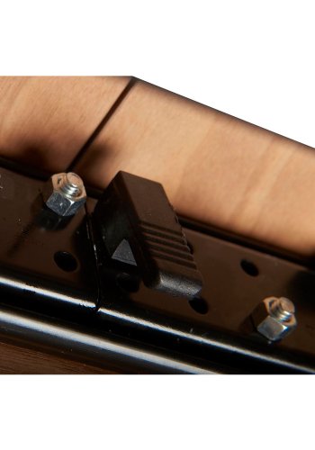 Esstisch Tokyo – Braun/Schwarznuss/Metall, mit Schmetterlingstischplatte (200(250)x100)