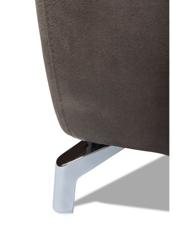 Selesta Sofa - grauer Stoff, hohe Rückenlehne, 2-Sitzer