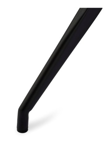 Isabel svingbar spisestol - svart/brunt kunstskinn, uten armlener