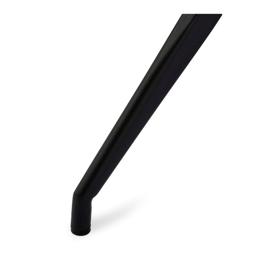 Isabel svingbar spisestol - svart/brunt kunstskinn, uten armlener