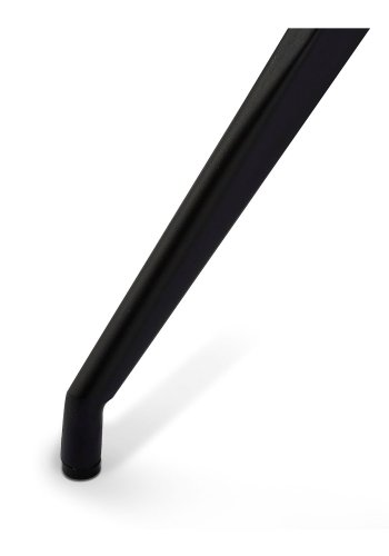 Isabel svingbar spisestol - svart kunstskinn og svarte ben