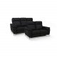 Selesta 2-manns sofa - sort stoff