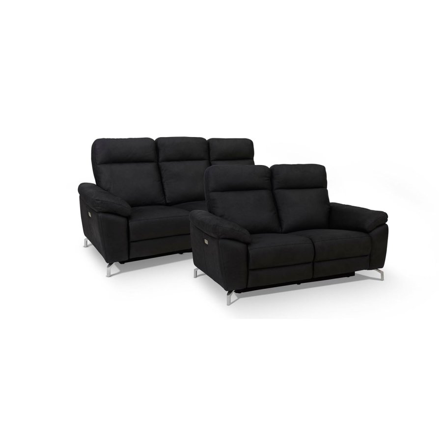 Selesta 2-manns sofa - sort stoff