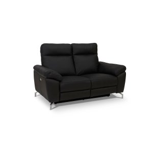 Selesta 2-manns sofa - sort skinn