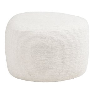 HOUSE NORDIC Hilo puff, trekantig - offwhite chenille polyestertyg (55x40)