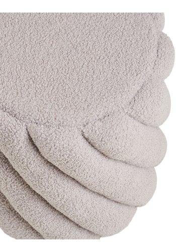 HOUSE NORDIC Sana puff, rund - gr� nallebj&ouml;rn polyestertyg (�38)