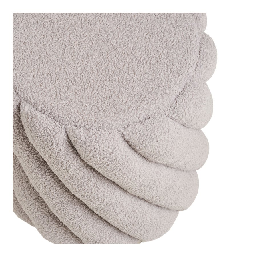 HOUSE NORDIC Sana puff, rund - gr� nallebj&ouml;rn polyestertyg (�38)