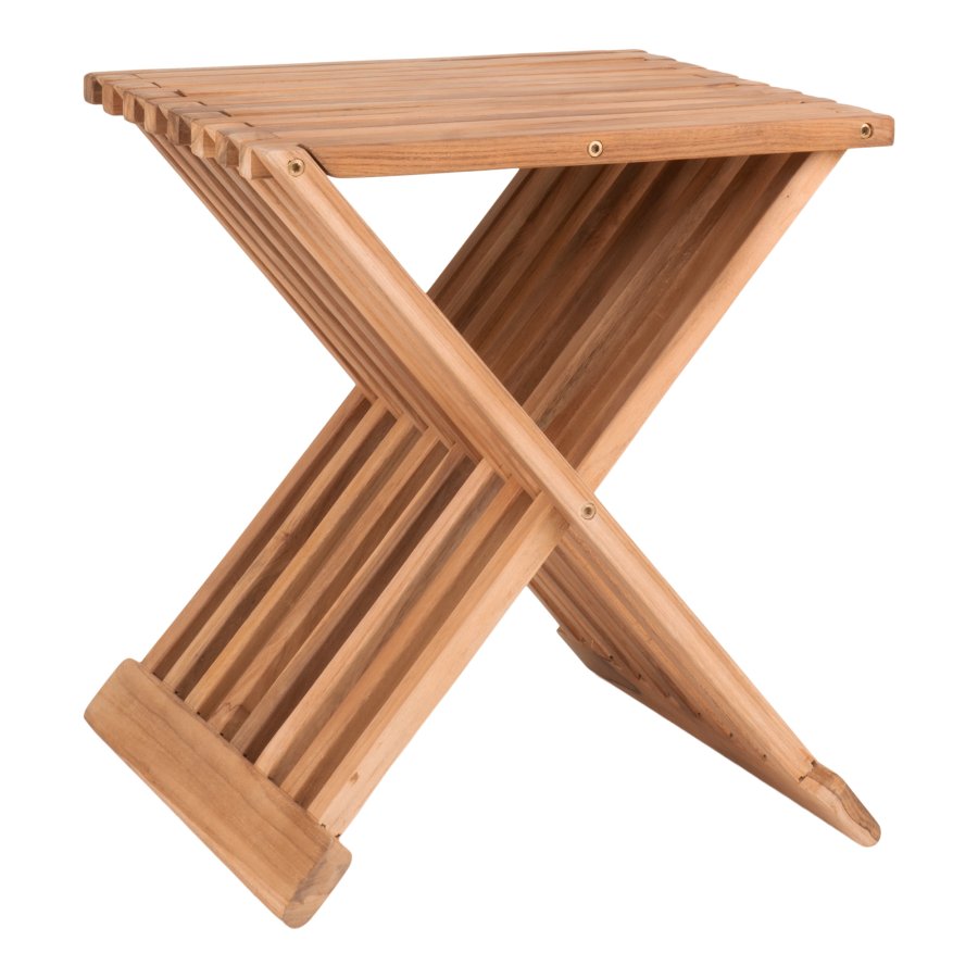 HOUSE NORDIC Erto krakk, rektangulr - naturlig teak (40x35)