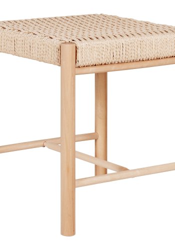 HOUSE NORDIC Abano krakk - Krakk med naturlig rottingsete, poppel, naturlig, 42x42x46,5 cm