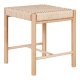 HOUSE NORDIC Abano krakk - Krakk med naturlig rottingsete, poppel, naturlig, 42x42x46,5 cm