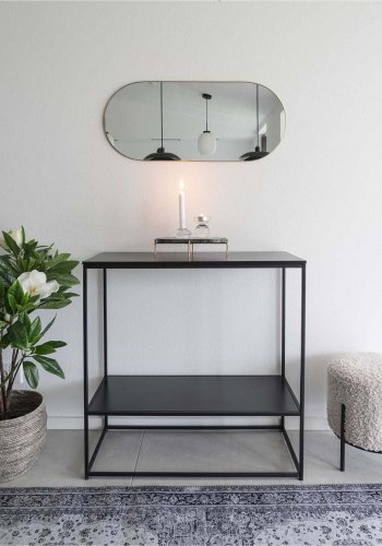 HOUSE NORDIC Alford puff - kunstig lammeskinn og stl