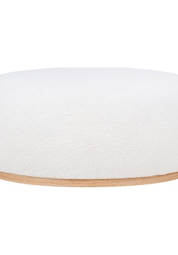 HOUSE NORDIC puff, bouclé, hvit, 54,5x88,5x36 cm, HN1235