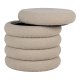 HOUSE NORDIC Brooklyn puff, med oppbevaring - beige bouclé polyesterstoff (44)
