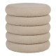 HOUSE NORDIC Brooklyn puff, med oppbevaring - beige bouclé polyesterstoff (44)