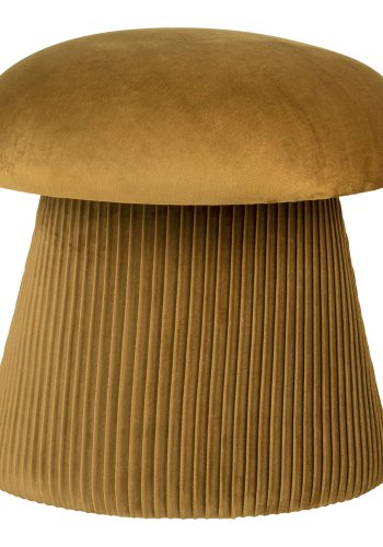 HOUSE NORDIC Hampton puff - puff, velur, oker, 41x39 cm, HN1245