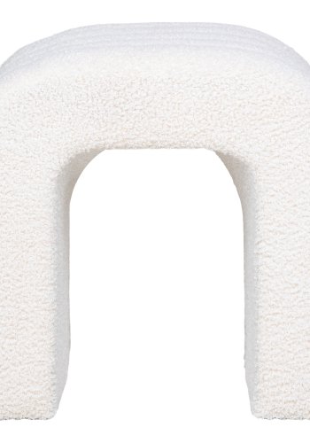 HOUSE NORDIC puff, bouclé, hvit, 41x36,5 cm, HN1234