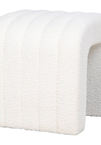 HOUSE NORDIC puff, bouclé, hvit, 41x36,5 cm, HN1234